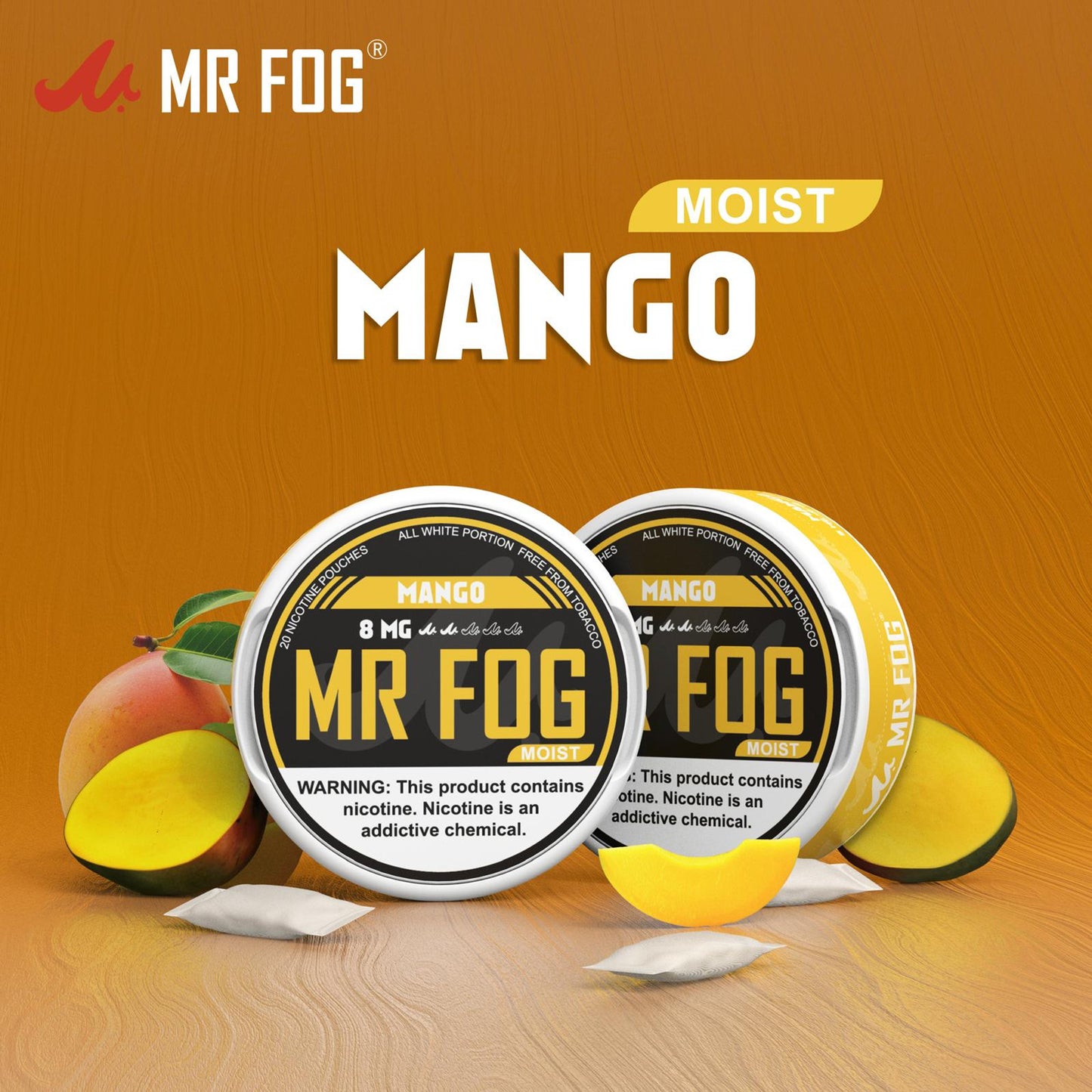 Mr Fog Nicotine Pouches 20CT Mango 8MG
