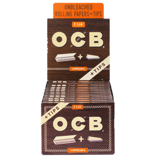 OCB Papers 1 1/4 Virgin + Tips