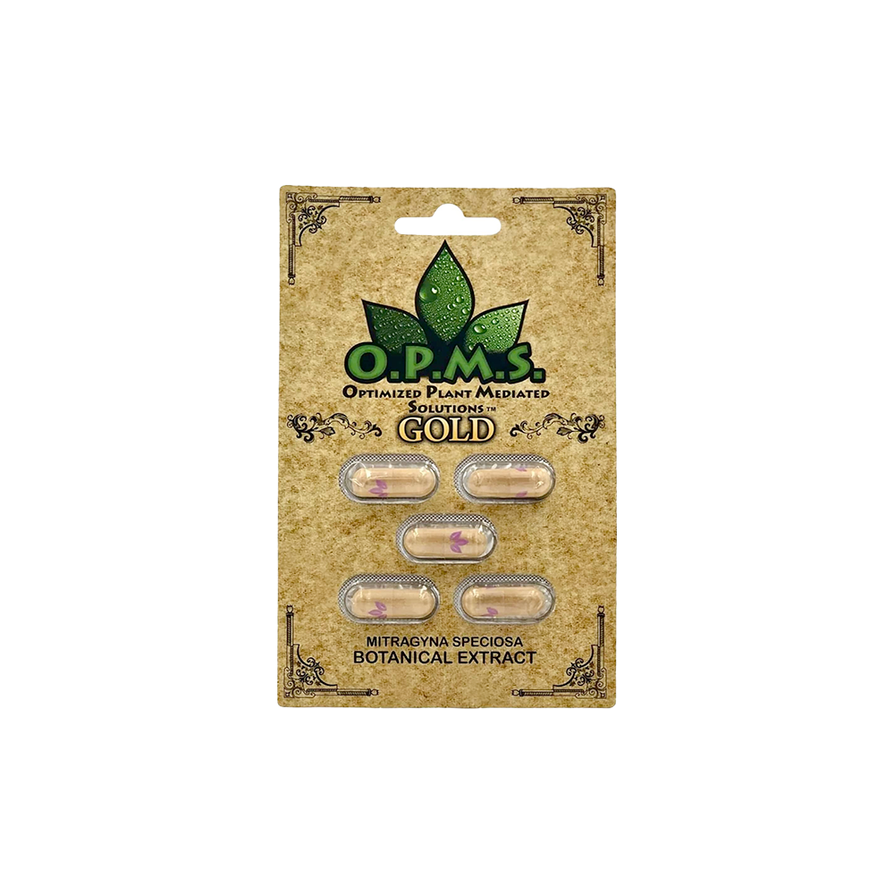 OPMS Kratom Caps 5CT Gold