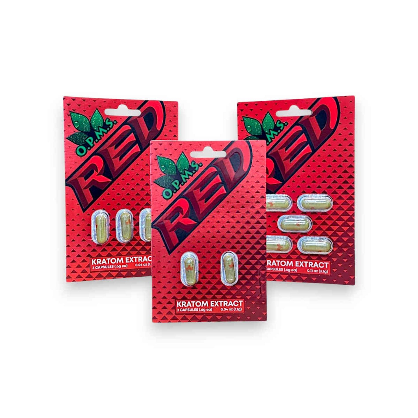 OPMS Red Kratom Extract Capsules