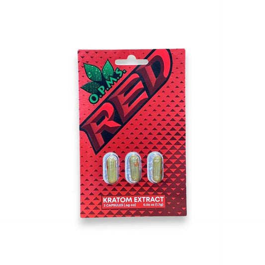 OPMS Red Kratom Extract Capsules