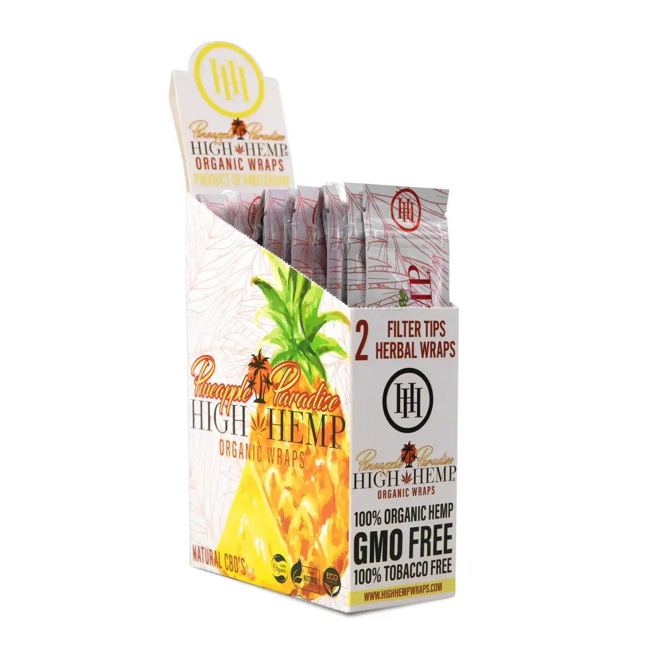 High Hemp Wraps 2 Count Pineapple Paradise