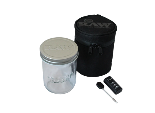 Jar With Lockable Case