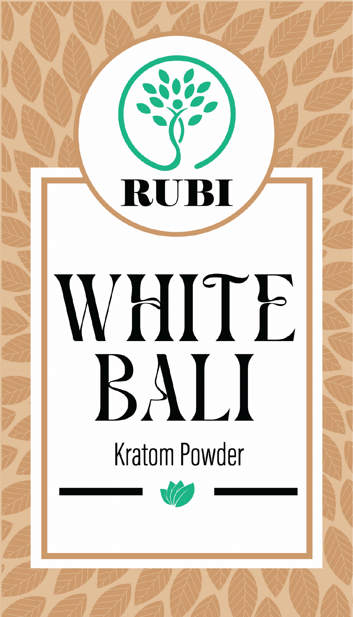Rubi Kratom Powder 8oz Bali White
