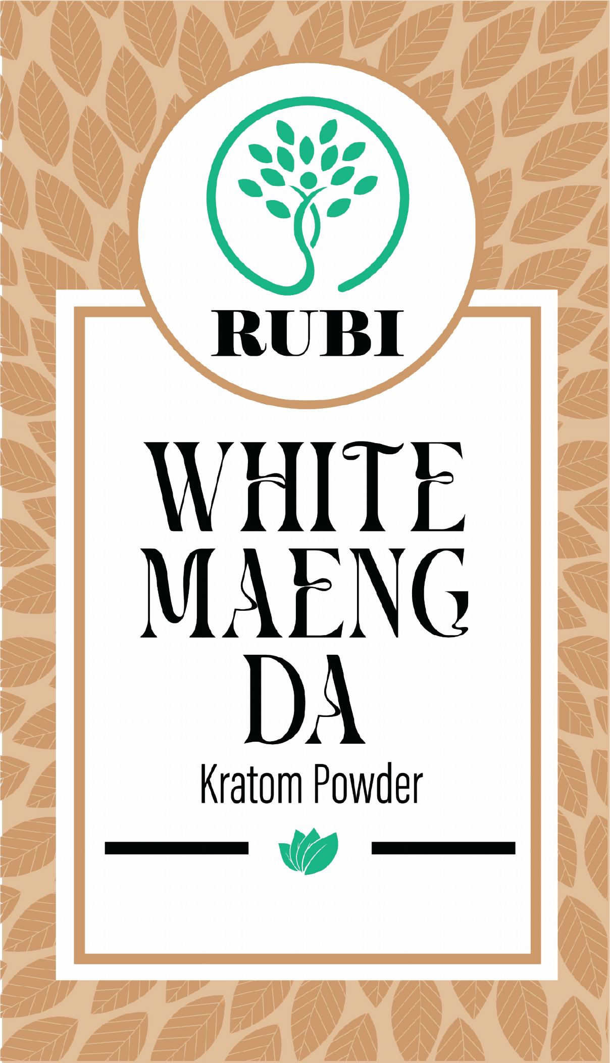 Rubi Kratom Powder 8OZ Maeng Da White