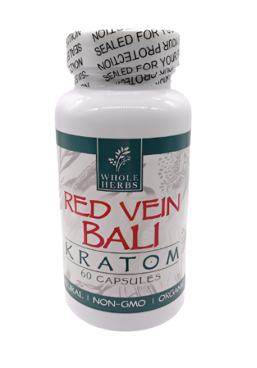 Whole Herbs Kratom Caps 60CT Bali Red