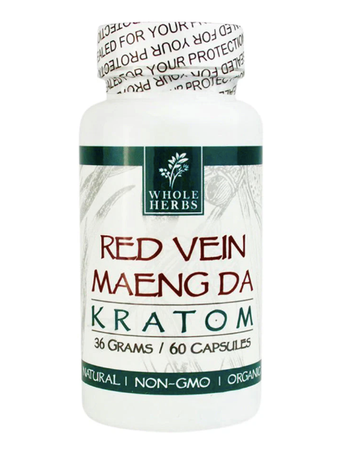 Whole Herbs Kratom Caps 60CT Maeng Da Red