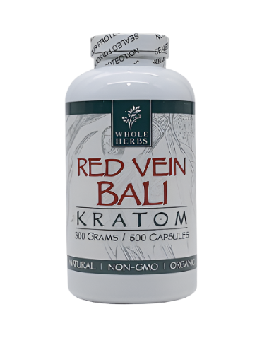 Whole Herbs Kratom Caps 500CT Bali Red