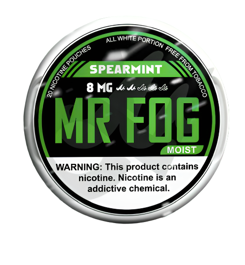 Mr Fog Nicotine Pouches 20CT Spearmint 8MG Moist