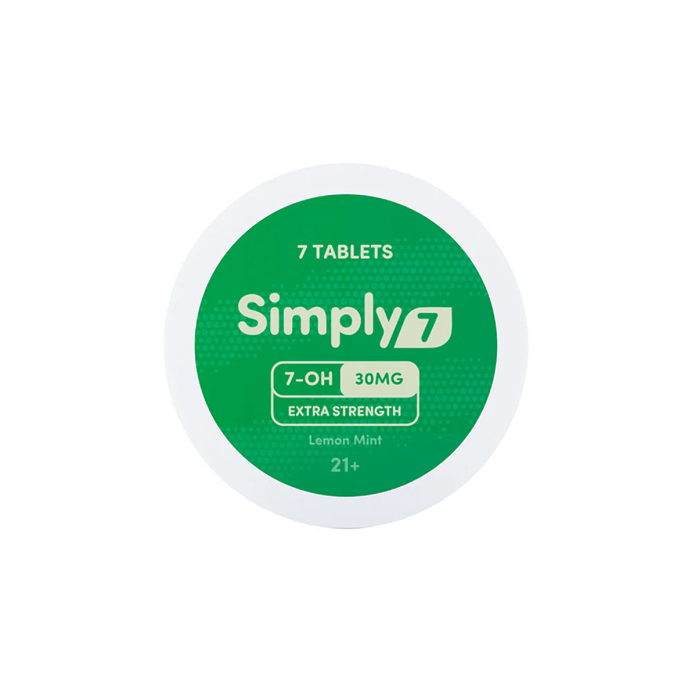 Simply7 Hydroxymitragynine Kratom Lemon Mint Extract Tablets