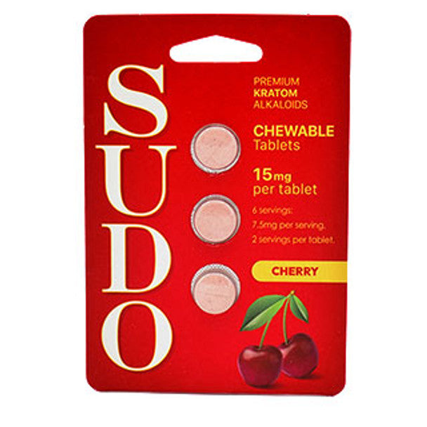 Sudo Kratom Alkaloids Chewable Tablets 15mg - 3 Pack