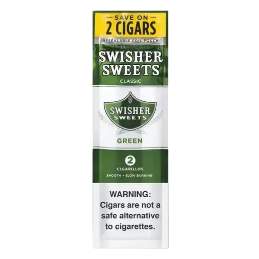 Swisher Sweet Cigarillos 2 Count Green