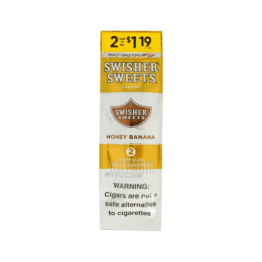 Swisher Sweet Cigarillos 2 Count Honey Banana