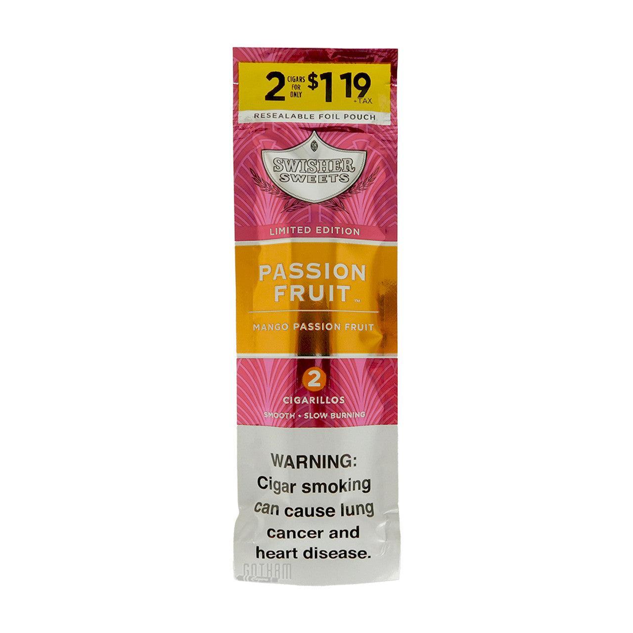 Swisher Sweet Cigarillos 2 Count Passion Fruit