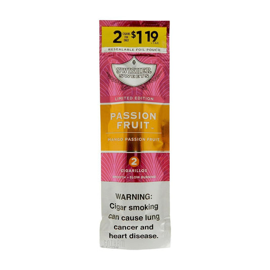 Swisher Sweet Cigarillos 2 Count Passion Fruit