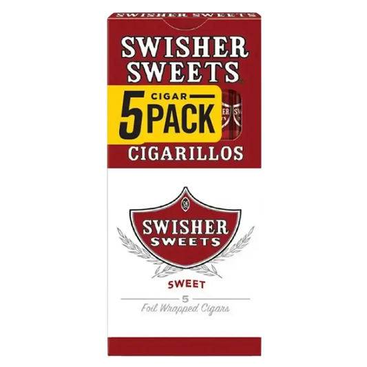 Swisher Sweet Cigarillos 5 Count Regular
