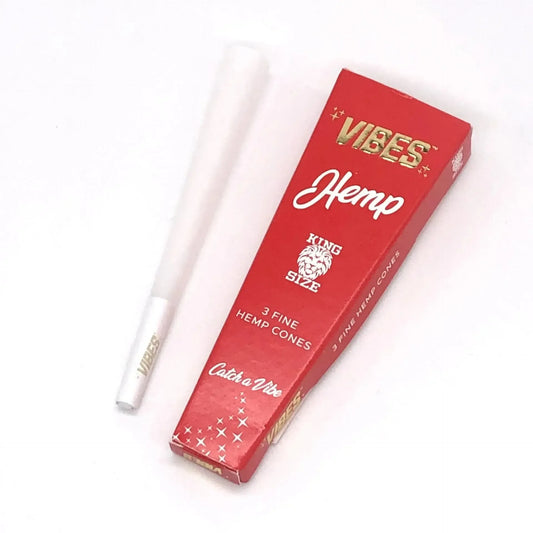 VIBES Cones 3 Count Hemp King Size