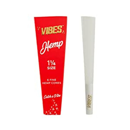 VIBES Cones 6CT Hemp 1G 1 1/4 Size
