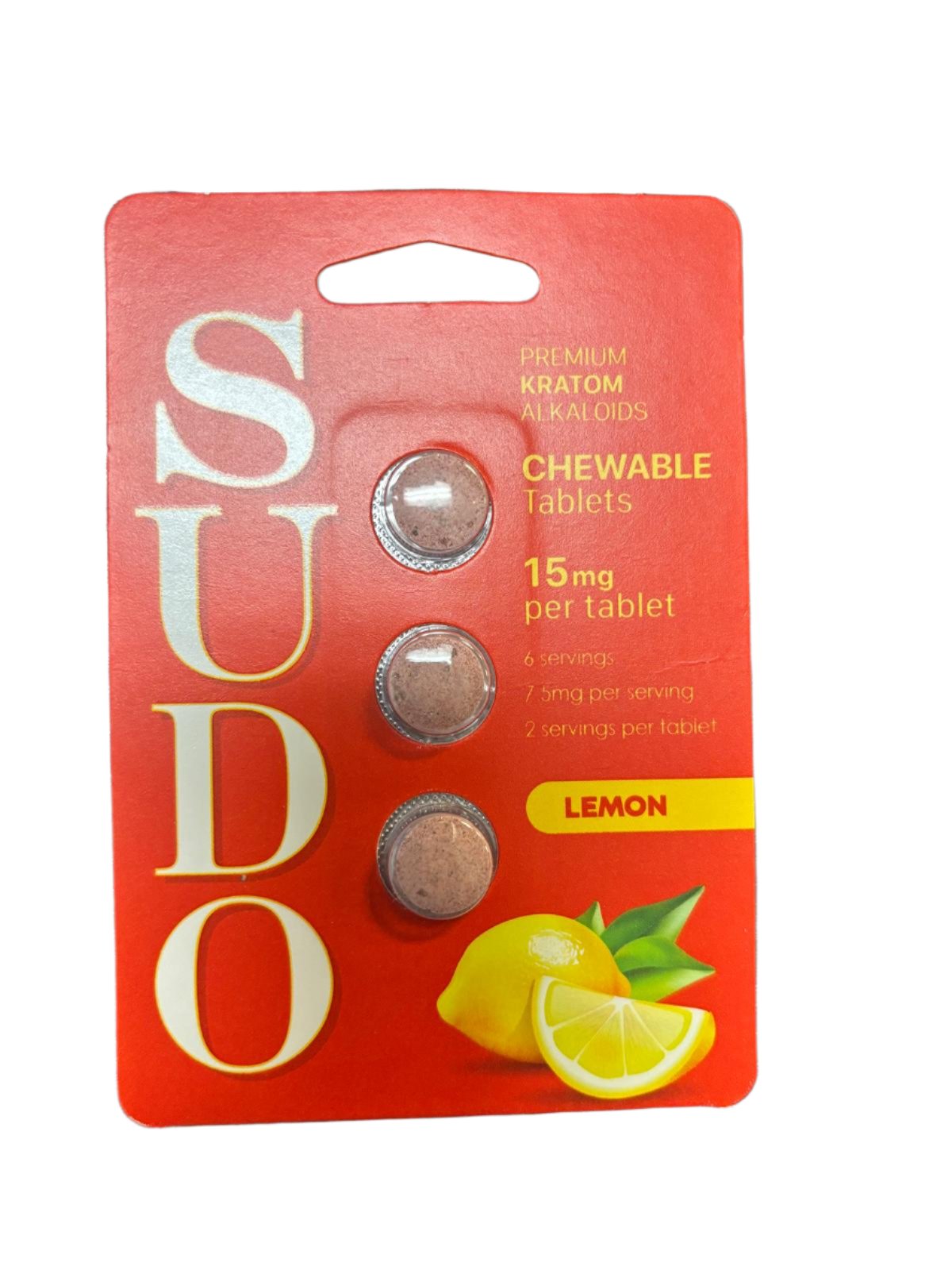 Sudo Kratom Alkaloids Chewable Tablets 15mg - 3 Pack