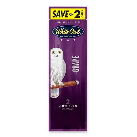 White Owl Cigarillos 2 Count Grape