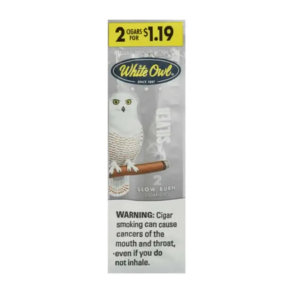 White Owl Cigarillos 2 Count Silver $1.19