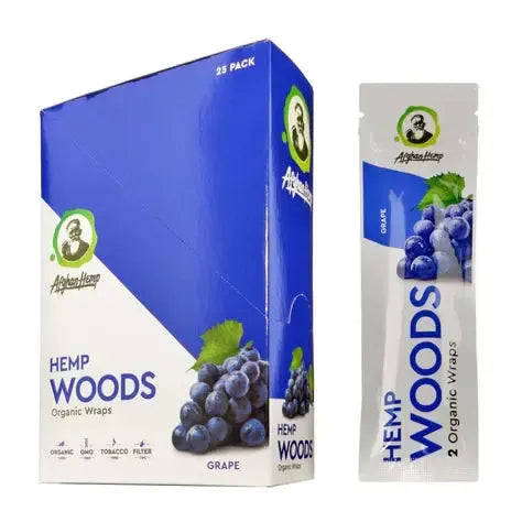 Afghan Hemp Wraps 2 Count Woods Grape