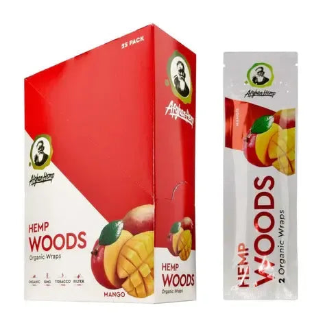 Afghan Hemp Wraps 2 Count Woods Mango
