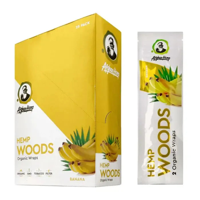 Afghan Hemp Wraps 2 Count Woods Banana
