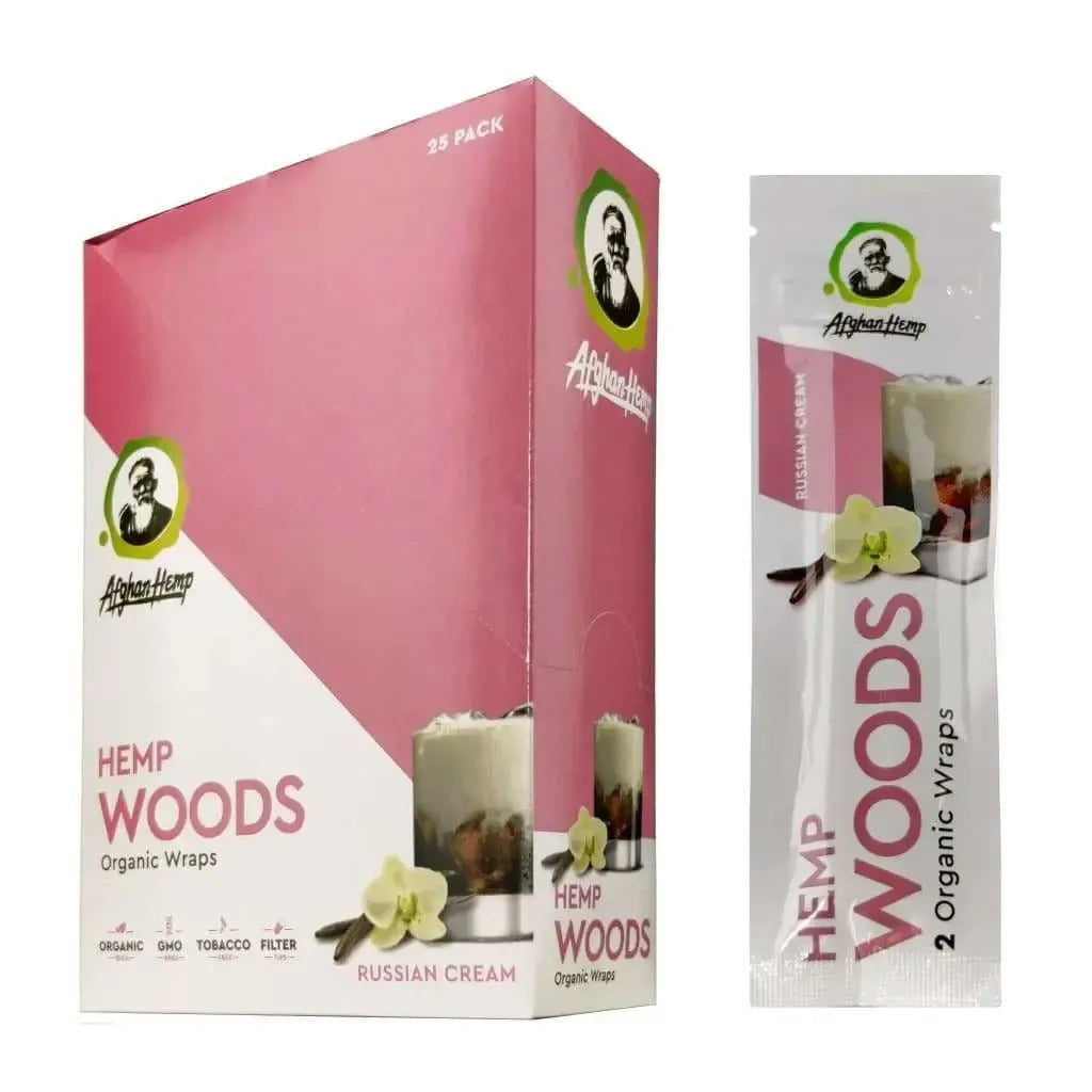 Afghan Hemp Wraps 2 Count Woods Russian Cream