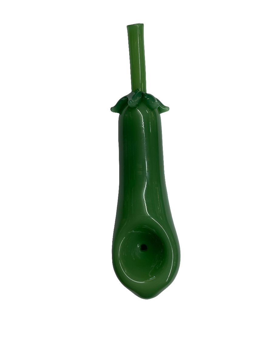 Handpipe 5" Eggplant Green