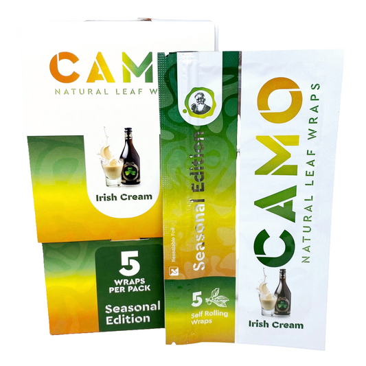 Afghan Hemp Wraps 5CT Camo Irish Cream