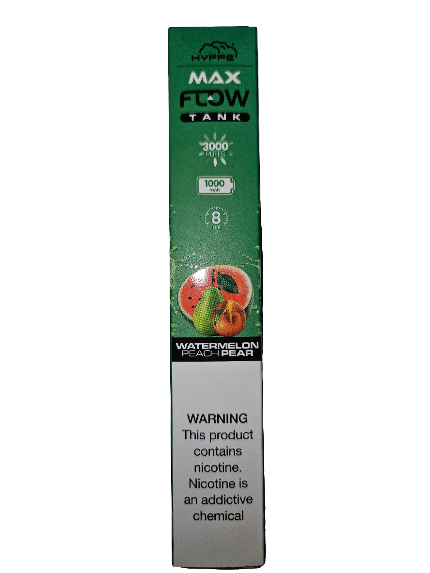 Hyppe Vape Max Watermelon Peach Pear 3000 Puffs
