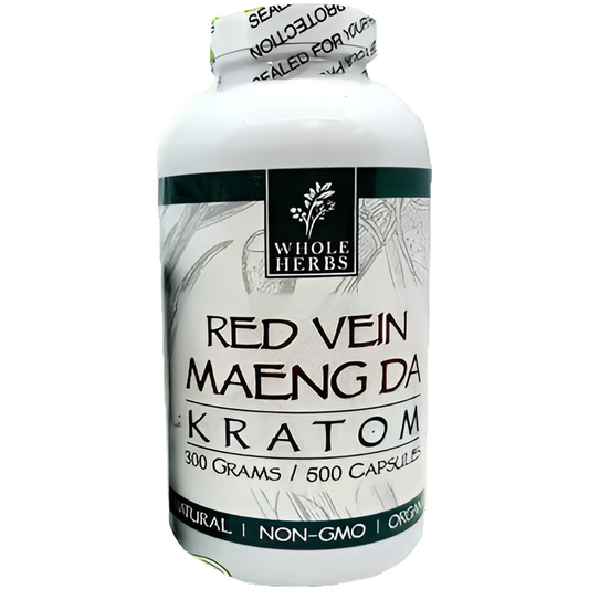 Whole Herbs Kratom Caps 500CT Maeng Da Red