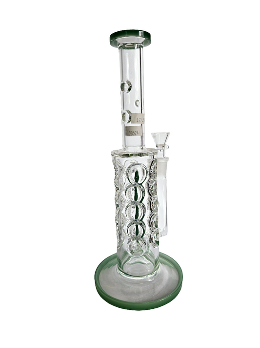 Waterpipe 11" Striaght Glass Multi-Grip