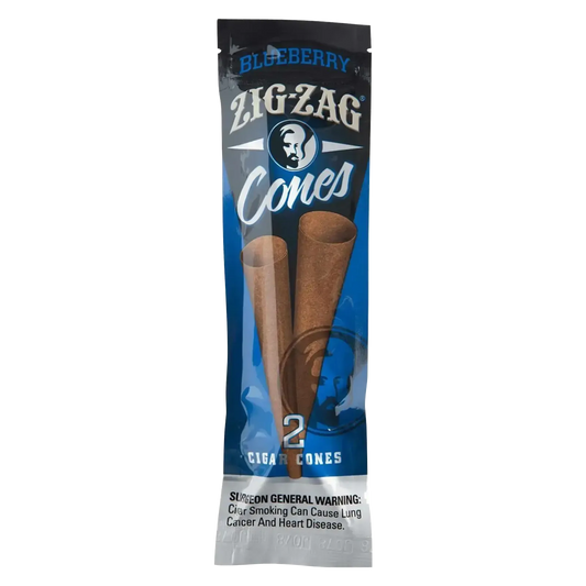 Zig Zag Cigar Cones 2 Count Blueberry