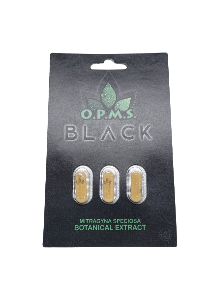 OPMS Kratom Caps 3CT Black