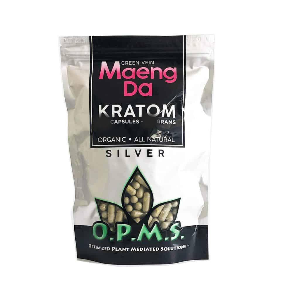 OPMS Silver Green Maeng Da Kratom Capsules – 120 Count