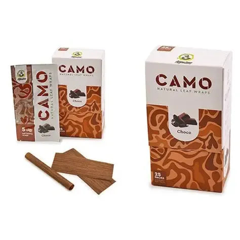 Afghan Hemp Wraps 5 Count Camo Choco