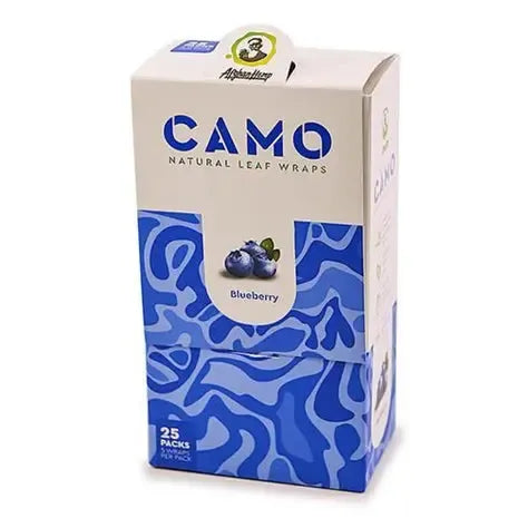 Afghan Hemp Wraps 5 Count Camo Blueberry