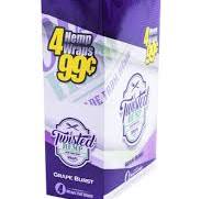 Twisted Hemp Wraps 4CT Grape Burst