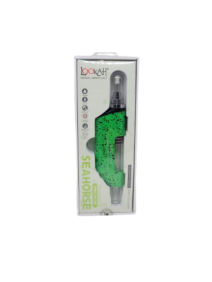 Lookah Seahorse Pro Plus Green-Black Splatter