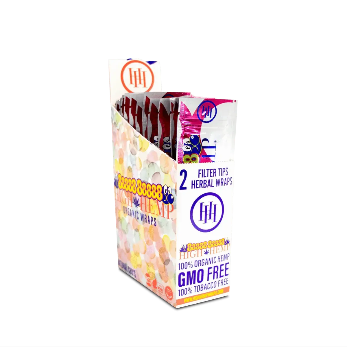 High Hemp Wraps 2 Count Bubblegum