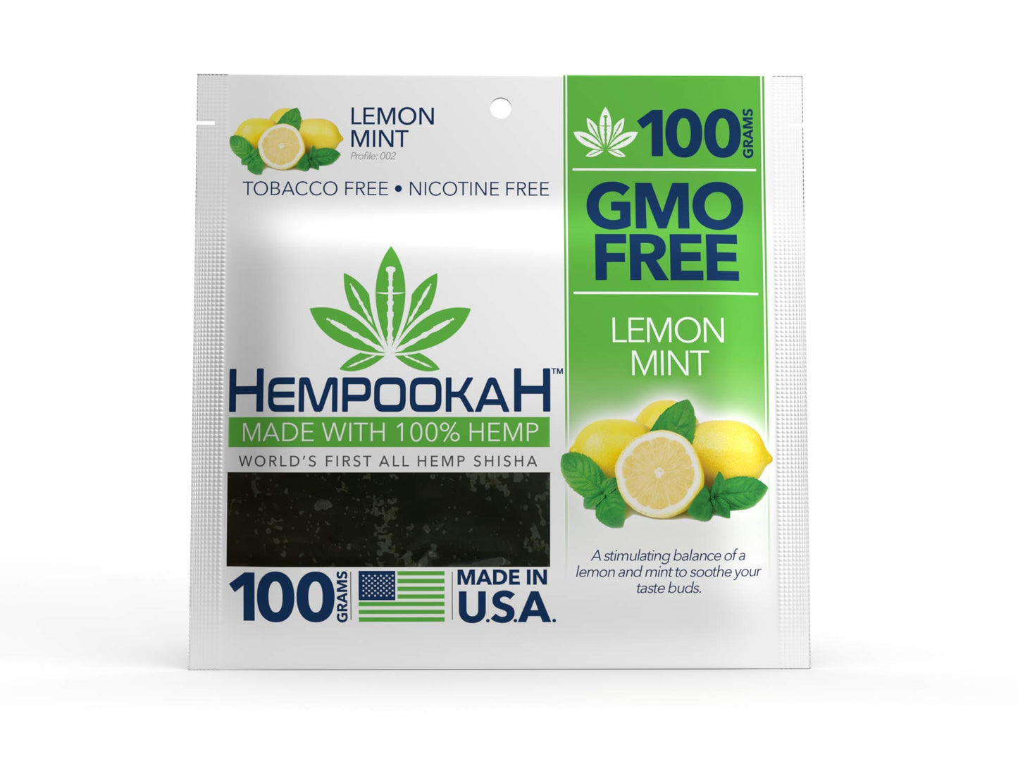 Hempookah Shisha 100G Lemon Mint 350MG