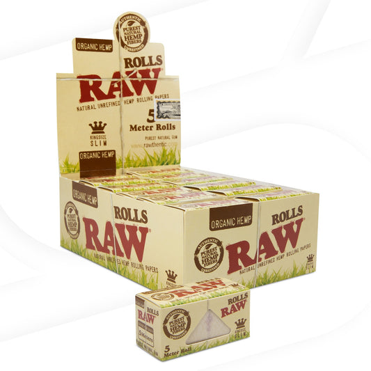 Raw Papers King Slim Organic Rolls 5 Meter