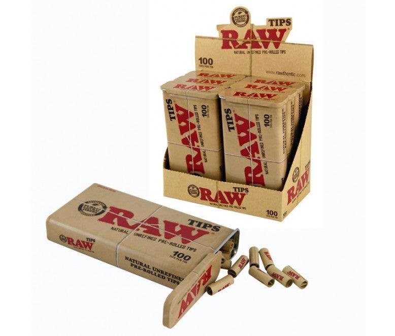 Raw Tips Pre-Rolled Tin 100 Count