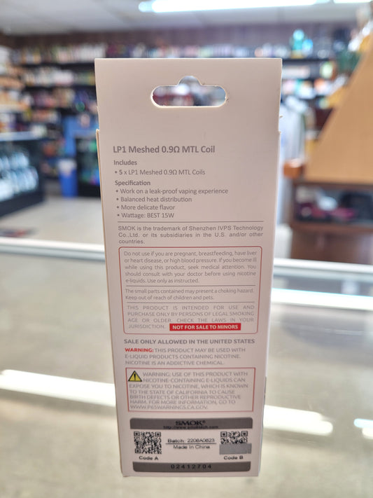 Smok Coil 5CT Novo 4 Mesh 0.9 LP1 MTL