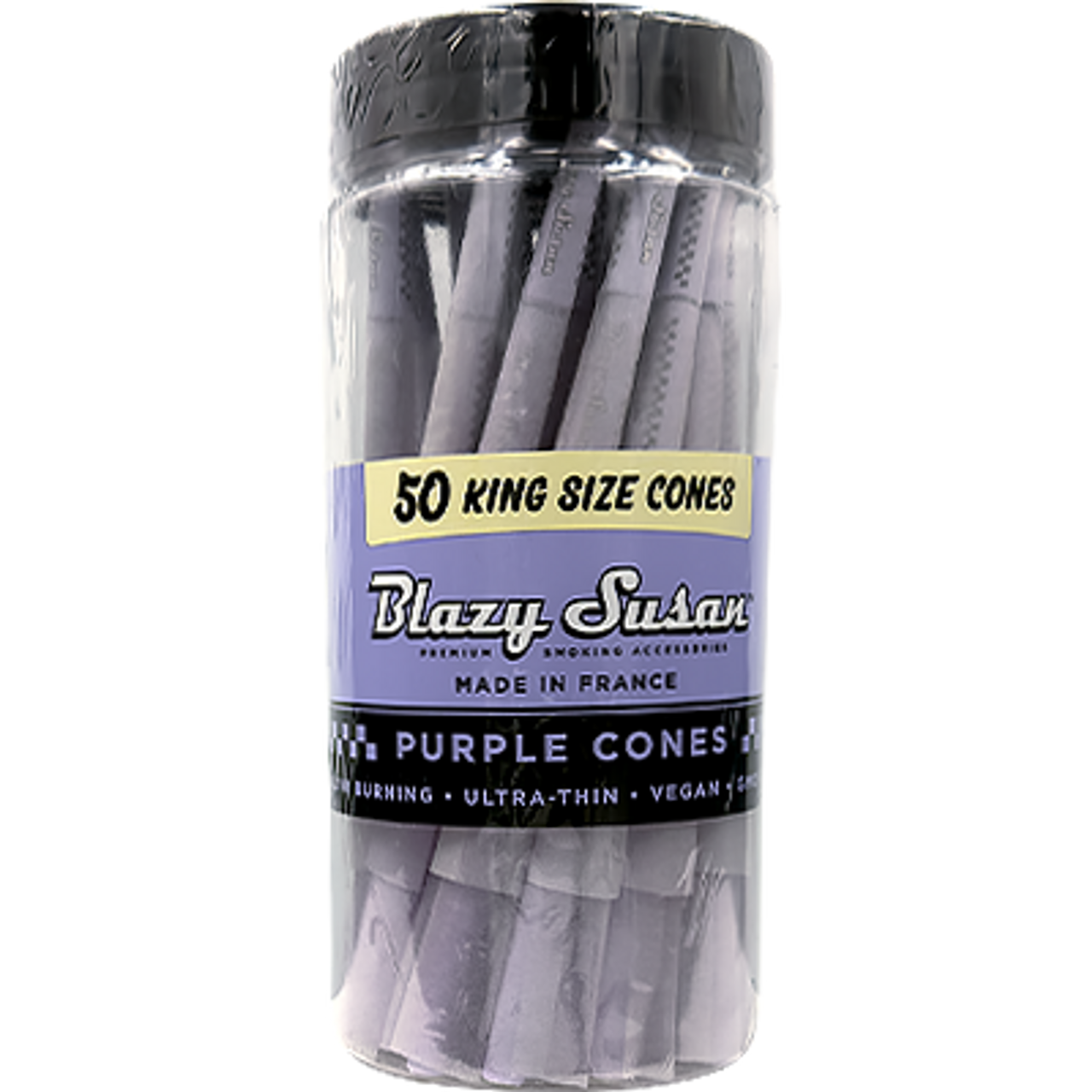Blazy Susan Cones 50CT King Size Purple