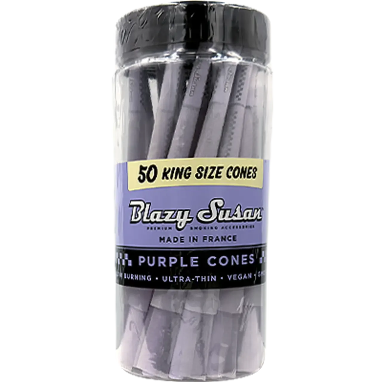 Blazy Susan Cones 50 Count King Size Purple
