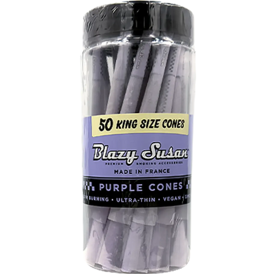 Blazy Susan Cones 50 Count King Size Purple
