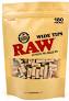 Raw Wide Prerolled Tips 180 Count Bag